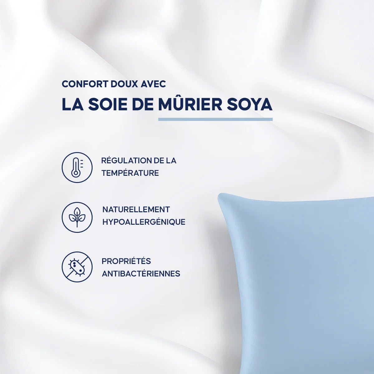 Natural Soy Silk Pillowcase