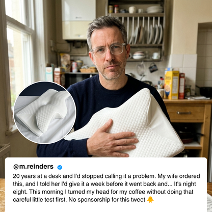 The Original Sevra® Pain Relief Pillow - Sleep Better, Wake Up Pain-Free