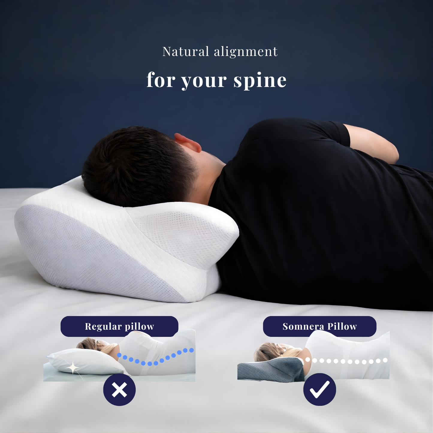 Sevra™ — Cervical Sleep Pillow